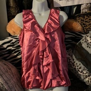 Pink 100 polyester blouse